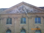 Interesting pediment on Agriculture building Aix-en-Provence