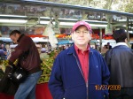 Danny loving the outdoor food market in Aix-en-Provence