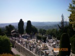 View of the cemetery in St. Paul de Vence