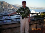 Danny and a view of Monte Carlo from the Rock where the Palace is