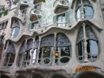 Closeup of Gaudi building