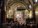 The altar at St. John's Co-Cathedral in Valletta